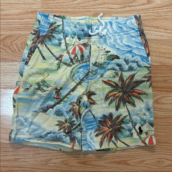 BNWT Polo Ralph Lauren Boys Tropical-Print Spa Terry Shorts size 5 - Picture 4 of 8